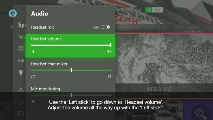 Adjusting Xbox mic volume