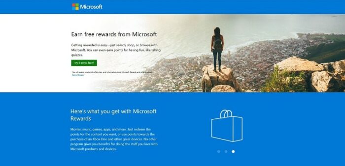 Microsoft Rewards sign up