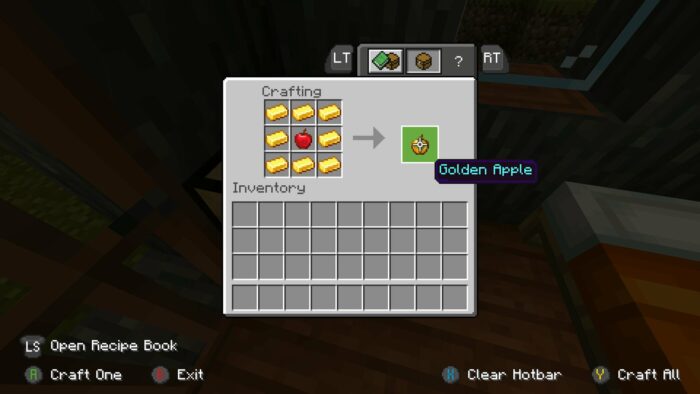 Minecraft Crafting Golden Apple