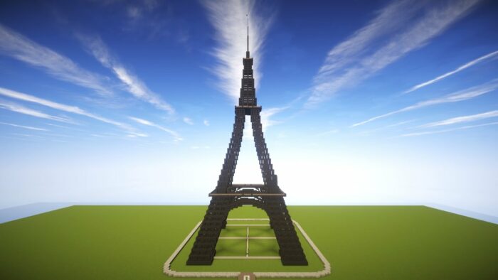 Minecraft Eiffel Tower build