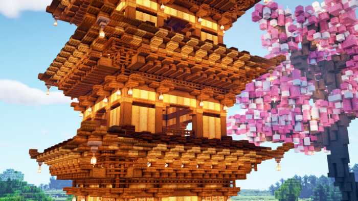 Minecraft Japanese pagoda build ideas