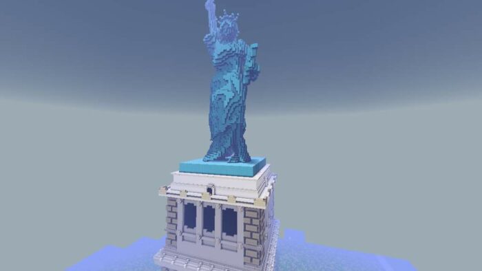 Minecraft Statue of Liberty build