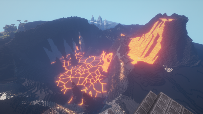 Minecraft mountain and volcano ideas