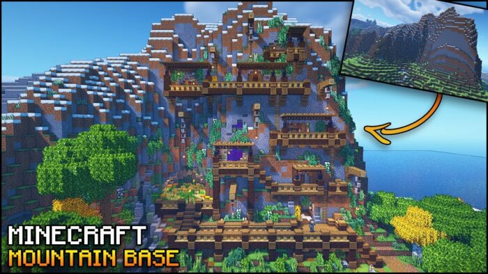 Minecraft mountain base ideas