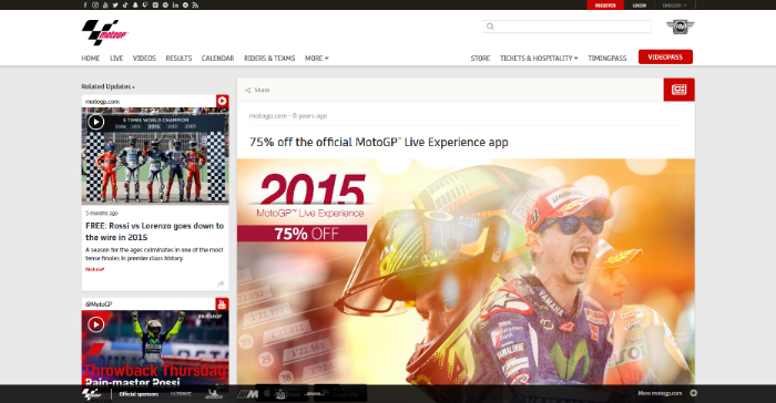 MotoGP™ Live Experience App