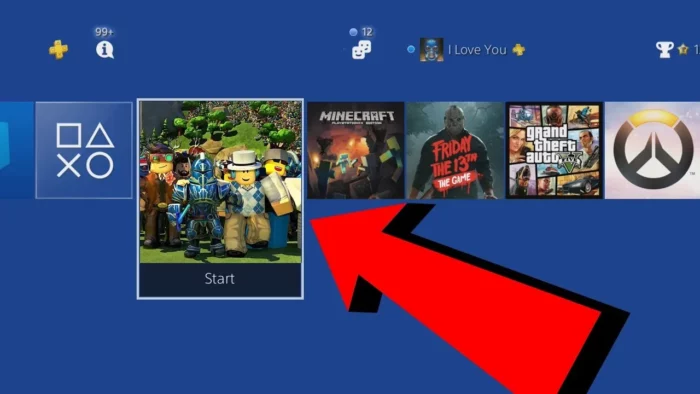 Roblox website on PS5 browser