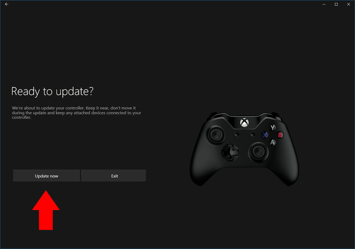 Updating Xbox controller firmware