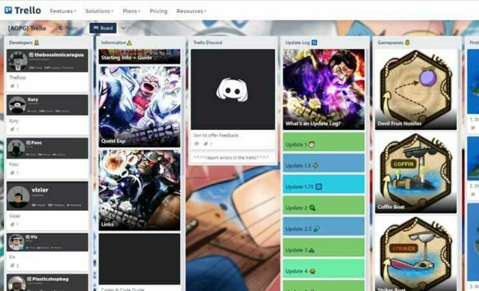 AOPG Trello – Ultimate Guide to Mastering the One Piece Game Experience –  Connection Cafe