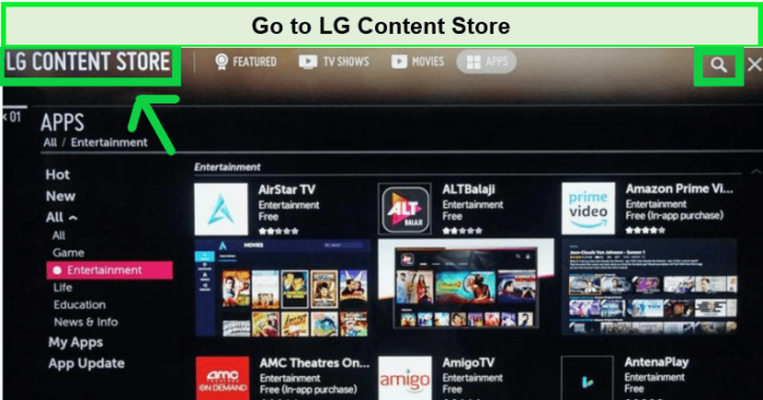 Amc app online lg tv