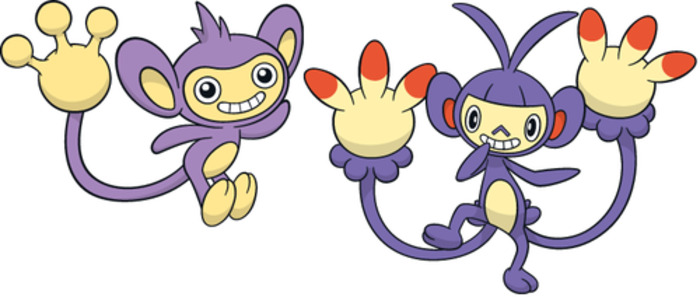 Aipom, Ambipom, and Darmanitan Pokemon