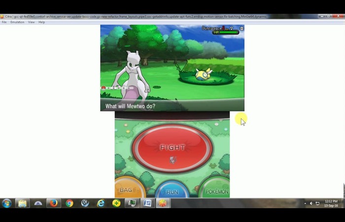 Citra Pokemon Gameplay