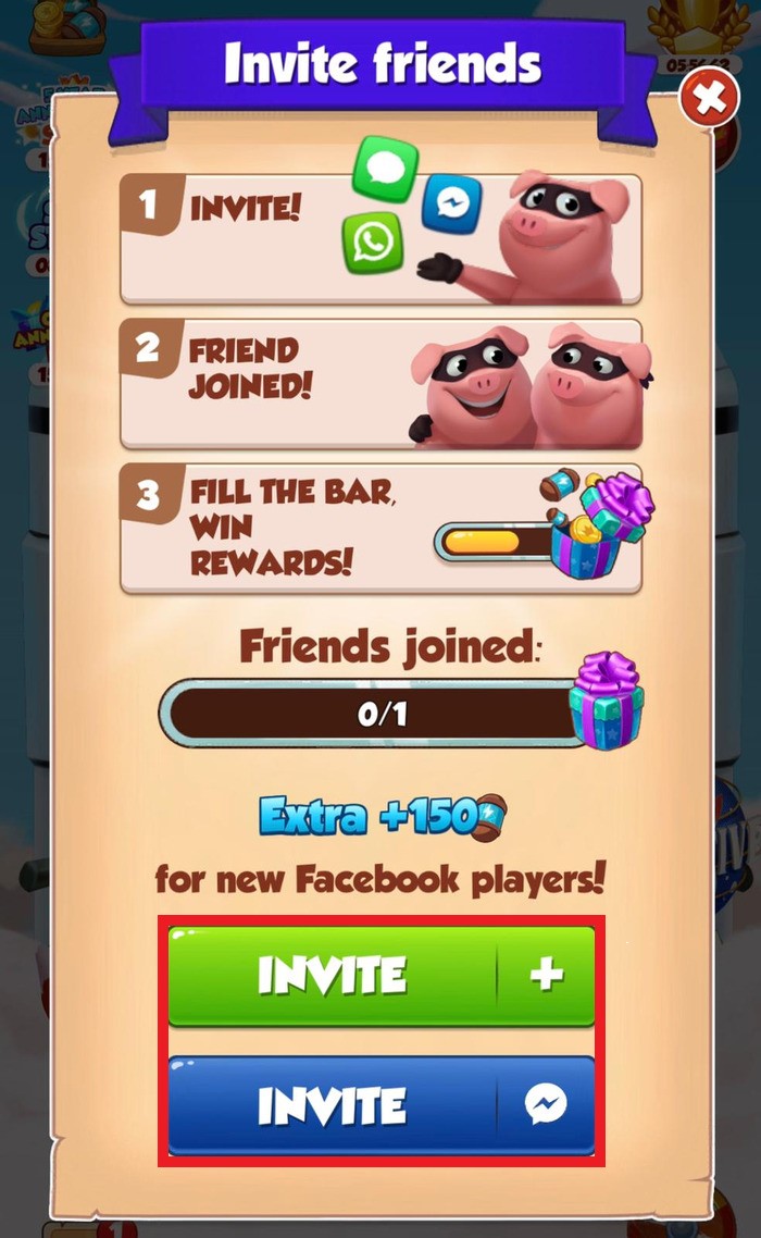 Coin Master Invite Friends