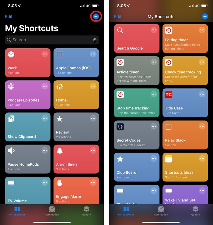 Creating a Shortcut for the Photos App with a PasswordPIN