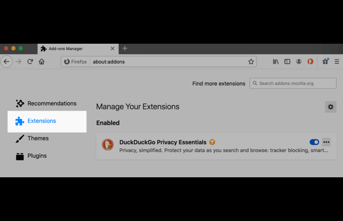 DISABLE BROWSER EXTENSIONS