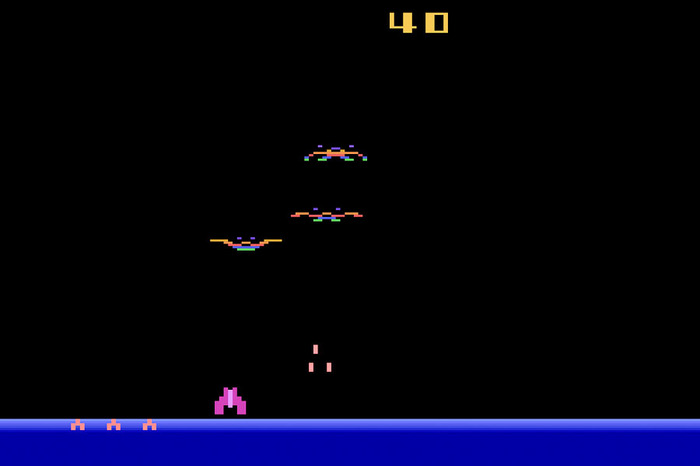 Demon Attack Atari 2600 Gameplay