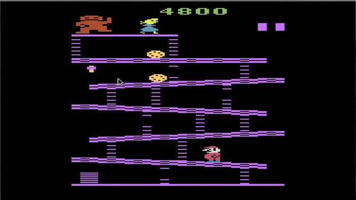 Donkey Kong Atari 2600 Gameplay