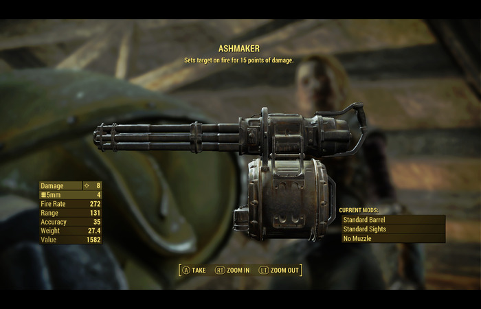 Fallout 4 Ashmaker weapon