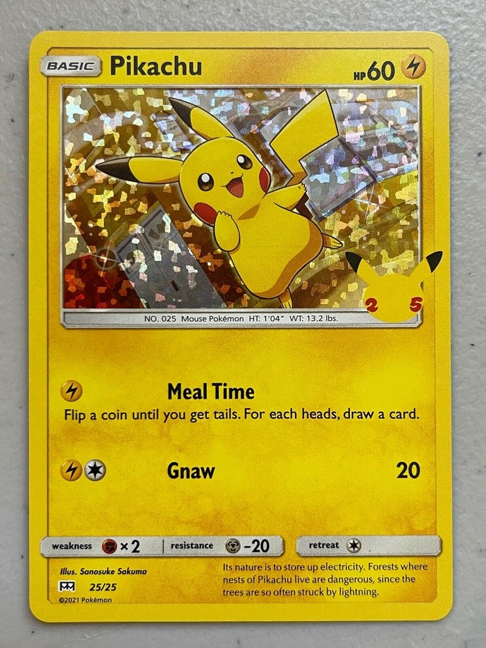 McDonald's Pokemon Cards Pikachu