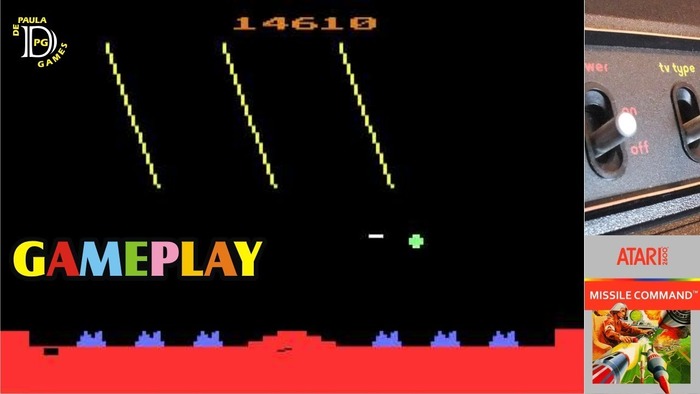 Missile Command Atari 2600 Gameplay