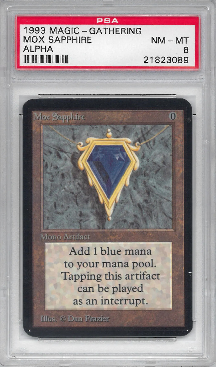 Mox Sapphire Alpha MTG card