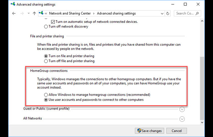 Network settings and Windows error codes