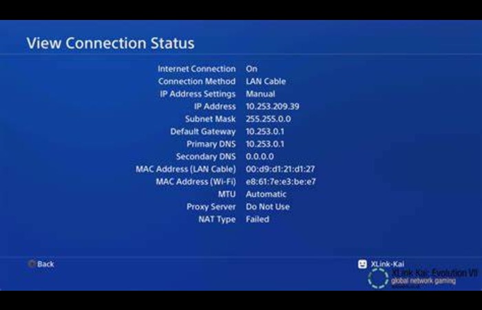 PS4 View Connection Status