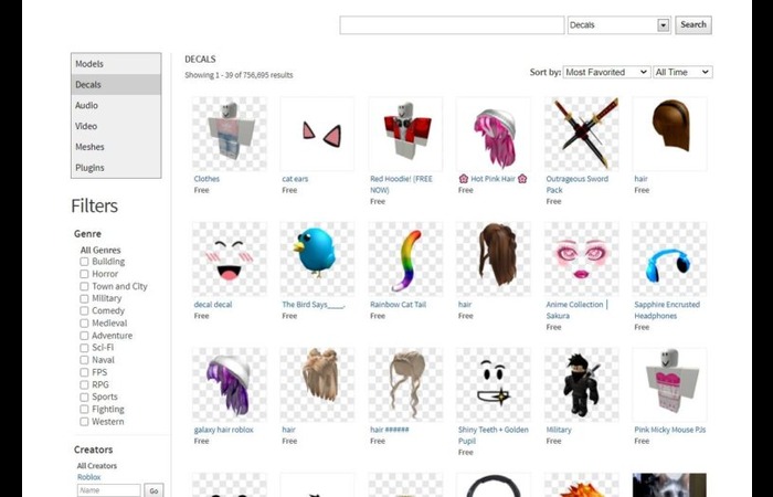 ROBLOX DECAL ID IN URL