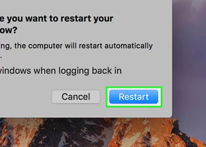 Restart Your MacBook