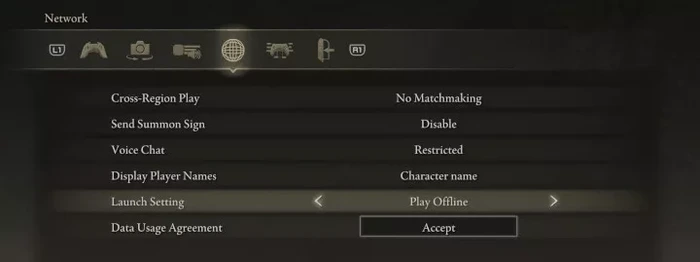 SET UP GAME NETWORK SETTINGS ELDEN RING