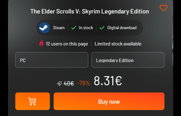Skyrim Legendary Edition price (1)