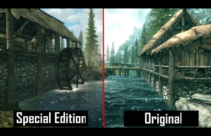 Skyrim Legendary vs. Special Edition graphics comparison