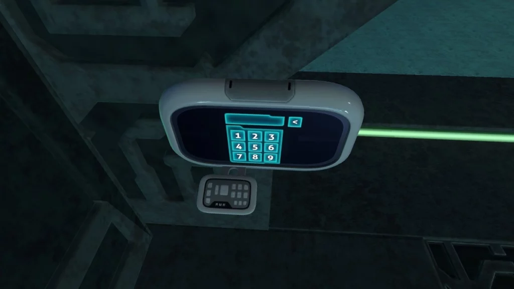 Subnautica Aurora door keypad interaction