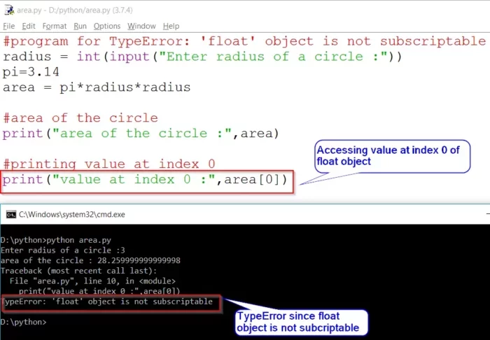 Solved] Strategies To Overcome The “Float Object Is Not Subscriptable”  Problem In Python [2023 Guide] – Connection Cafe
