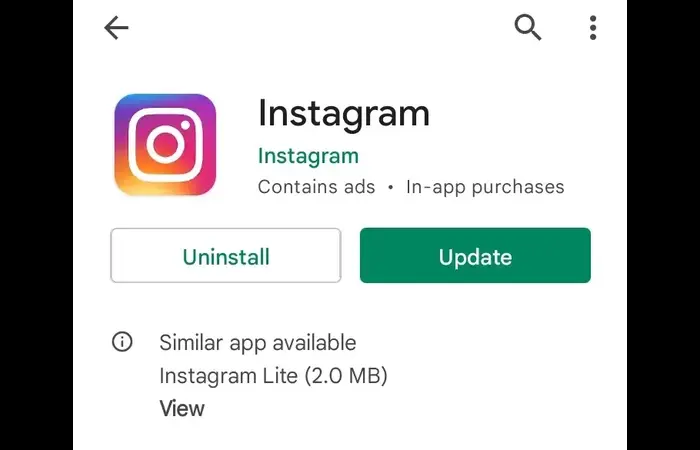 Update Instagram