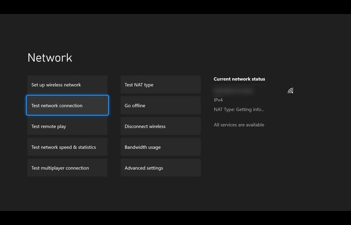 Xbox Network Settings