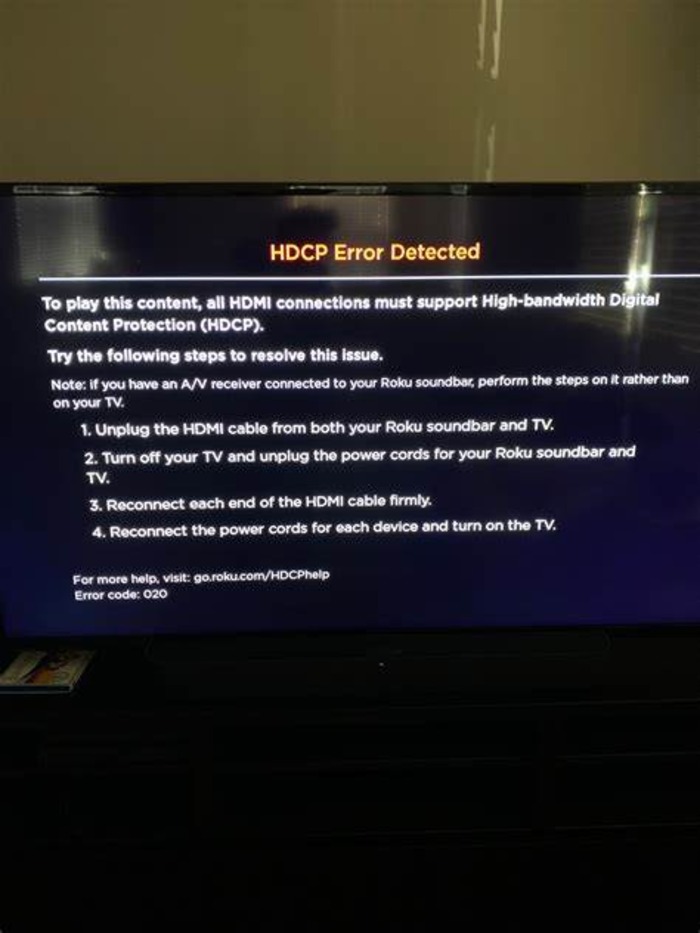 hdcp error in roku-1