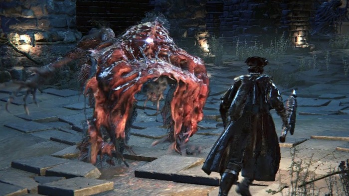 Bloodborne Blood-starved Beast Boss Fight