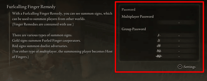 ELDEN RING MULTIPLAYER PASSWORD