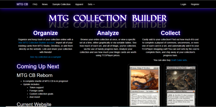 MTG Collection Builder