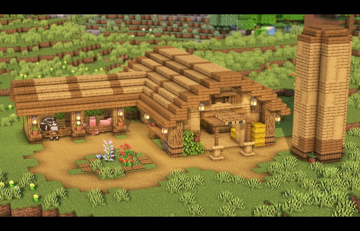 Minecraft small minimalist barn