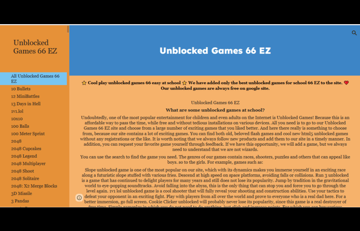 unblocked 66 ez: Unlock the Fun - A Comprehensive Guide to Unblocked Games 66 EZ - Connection Cafe