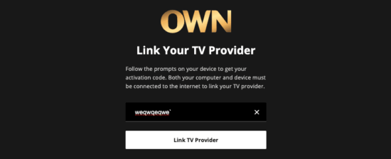 Activating Watchown.tv/link on Android TV