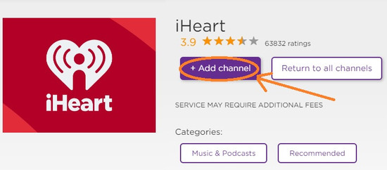 Configuring Roku to Activate iheart