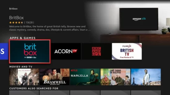 Activating britbox.com on Android TV