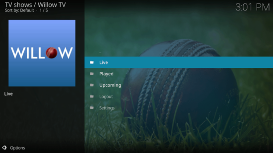 Activating willow.tv on Android TV