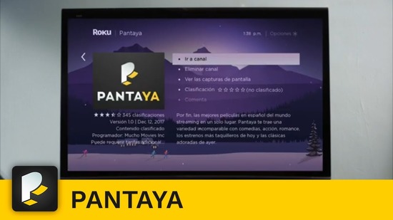 Configuring Roku to Activate pantaya